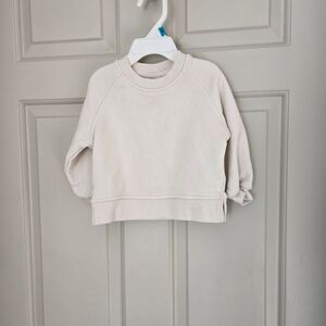 2/$20 Zara Baby Off-White Sweatshirt Size 9-12 M